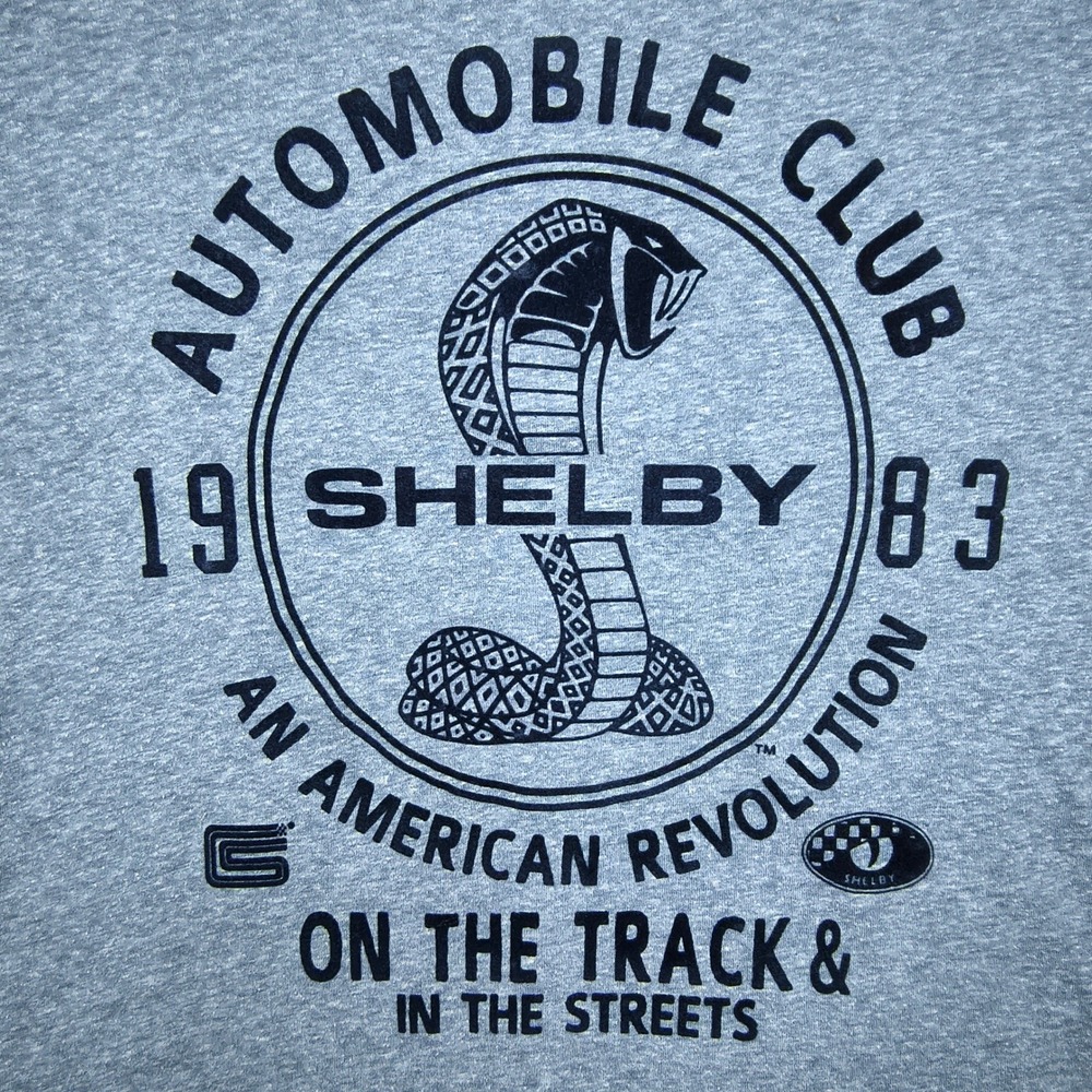 Shelby Cobra Automobile Club Graphic T-Shirt Mens 2XL Blue Heather Fifth Sun Tee